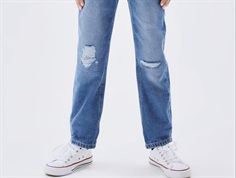 Name It medium blue denim mom shaped pants